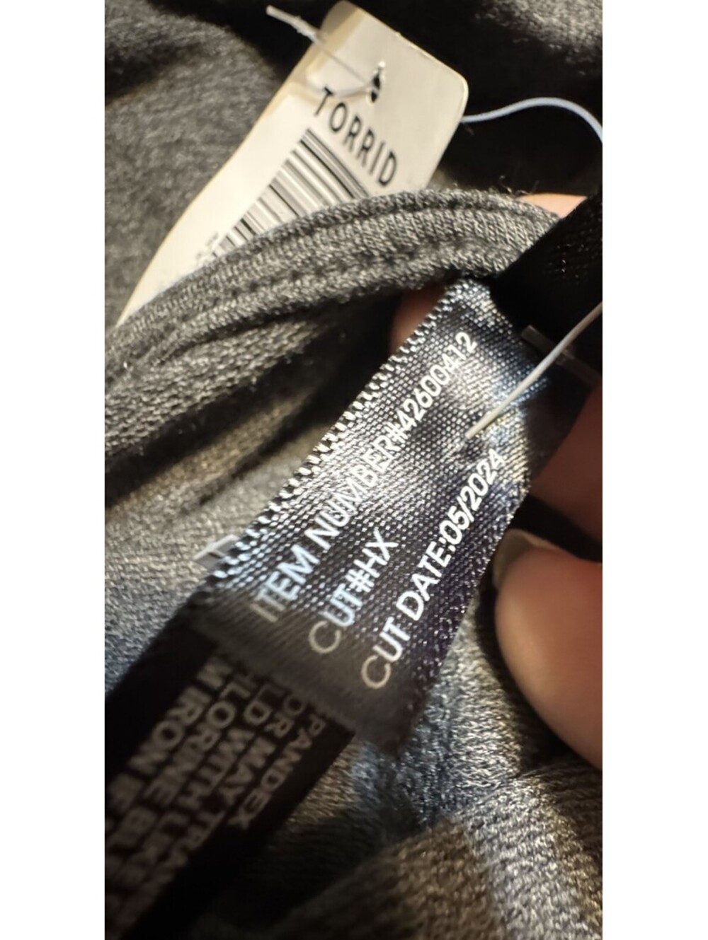 Torrid Sleep Jumpsuit Womens 2 18-20 Charcoal French Terry Lounge NWT Plus - Picture 9 of 10